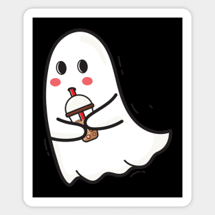 Boo-tea-full bobba tea ghost Sticker